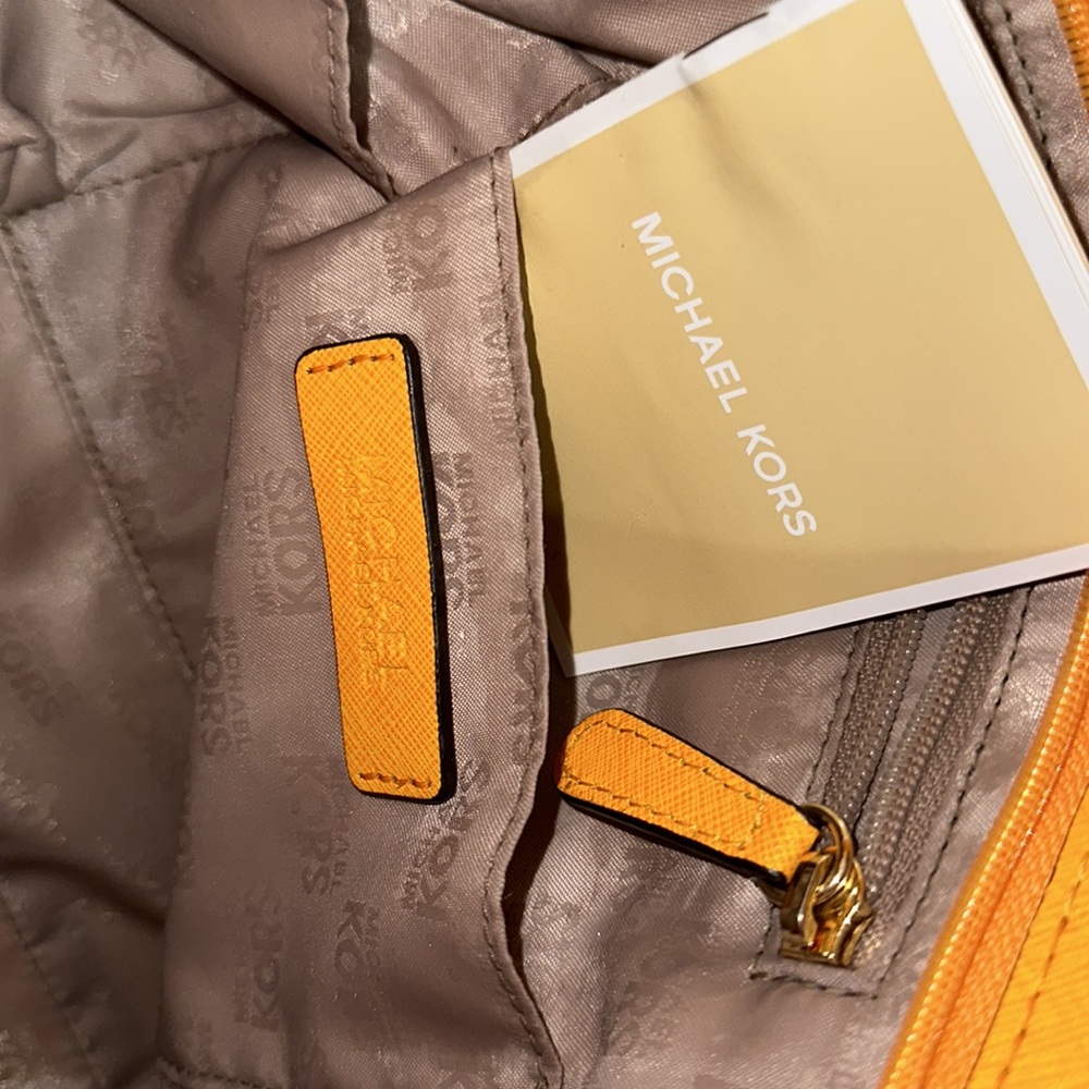 Rare Mustard Yellow Michael Kors Purse With Gold Acce… Gem